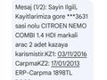 İlk Sahibinden Citroen Nemo Combi 1.4 HDi SX Plus 2012 Model  67550 km Gri (Gümüş)