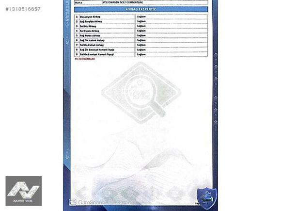 AUTO VIA'DAN HATASIZ DEĞİŞENSİZ DİZEL OTOMATİK GOLF 7