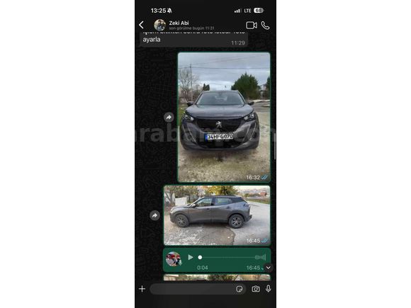 Sahibinden Peugeot 2008 1.5 BlueHDI Active Skypack 2021 Model  37.000 km Gri (metalik)