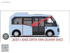KARSAN JEST+ 2017-2025 ARASI MODELLERE UYGUN SAĞ ORTA DUVAR SACI