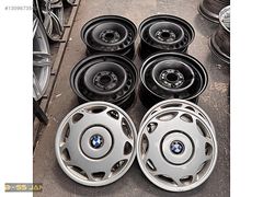 15 inç 5x120 ORJİNAL BMW E36 KARA JANT KAPAK SORUNSUZ