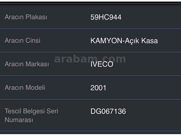 Sahibinden Iveco - Otoyol 65 65.9 