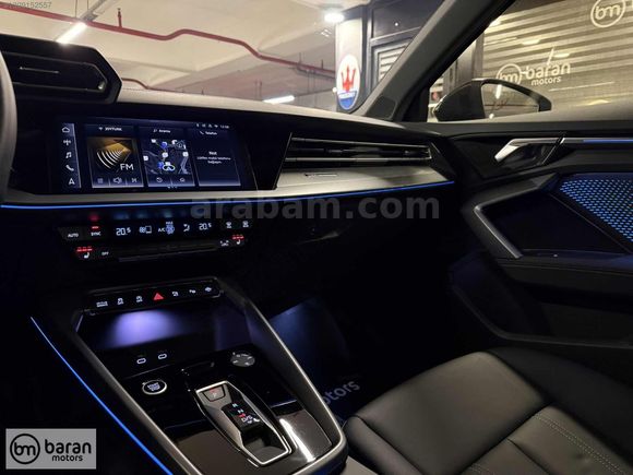 BARAN MOTORS 2025 AUDİ A3 ADVANCED CAM TAVAN ISITMA BOYASIZ