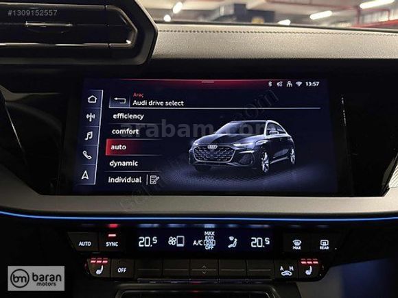 BARAN MOTORS 2025 AUDİ A3 ADVANCED CAM TAVAN ISITMA BOYASIZ