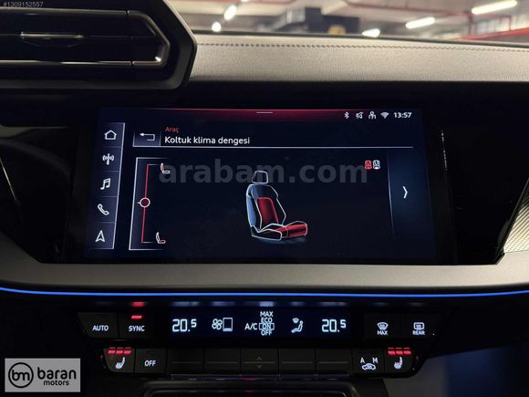 BARAN MOTORS 2025 AUDİ A3 ADVANCED CAM TAVAN ISITMA BOYASIZ