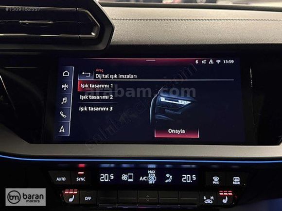 BARAN MOTORS 2025 AUDİ A3 ADVANCED CAM TAVAN ISITMA BOYASIZ