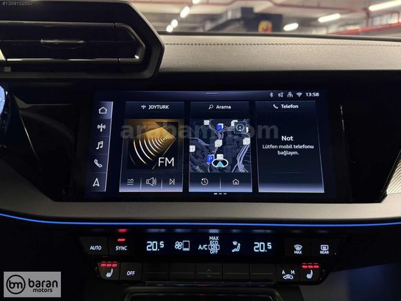 BARAN MOTORS 2025 AUDİ A3 ADVANCED CAM TAVAN ISITMA BOYASIZ