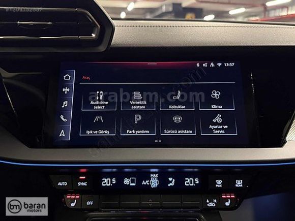 BARAN MOTORS 2025 AUDİ A3 ADVANCED CAM TAVAN ISITMA BOYASIZ