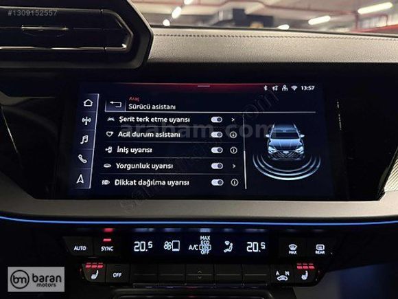 BARAN MOTORS 2025 AUDİ A3 ADVANCED CAM TAVAN ISITMA BOYASIZ