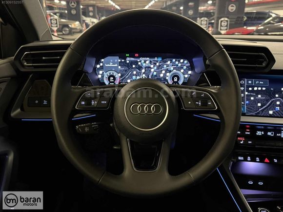 BARAN MOTORS 2025 AUDİ A3 ADVANCED CAM TAVAN ISITMA BOYASIZ