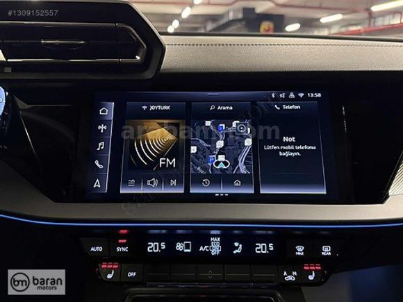 BARAN MOTORS 2025 AUDİ A3 ADVANCED CAM TAVAN ISITMA BOYASIZ