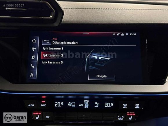 BARAN MOTORS 2025 AUDİ A3 ADVANCED CAM TAVAN ISITMA BOYASIZ