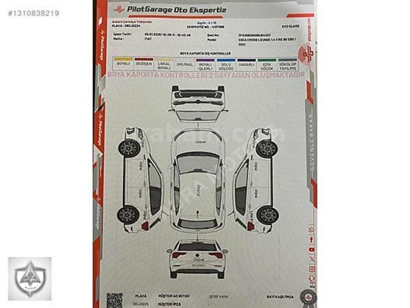 Fiat Egea Cross Değişensiz Lounge Paket 54 Bin KM