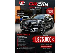 ORCAN MOTORS dan 2024 Tiggo8 Pro 1.6 TGDI Excellent (7 Koltuk)
