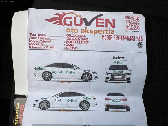 OĞUZ ' DEĞİŞENSİZ FORD FOCUS TREND X TRAMERSİZ KALEMM GİBİ