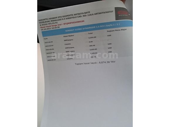 Son 4 gün! Renault Scenic 1.5 dCi Dynamique