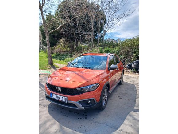 Sahibinden Fiat Egea Cross 1.4 Fire Urban 2022 Model Tekirdağ 40.000 km Turuncu