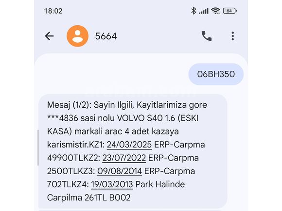 Sahibinden 2004 Bakımlı Temiz Volvo S40