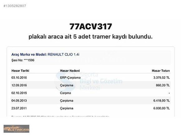 ÇETİNKAYA'dan RENAULT SYMBOL BENZİN+LPG+2007+MANUEL