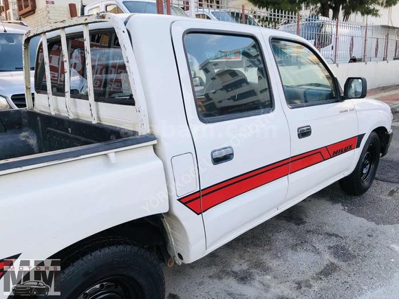 2001 TOYOTA HİLUX 2,4 DİZEL -ÇİFT KABİNLİ- -4X2- BAKIMLI 1,SINIF