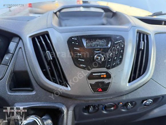 2016 TRANSİT 350 M ÇİFT KABİN 155 BEYGİR KLİMALI 6 VİTES BAKIMLI