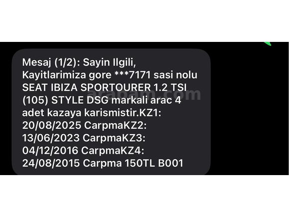 Sahibinden Masrafsız Aile Aracı 2014 Ibiza ST Otomatik Orjinal