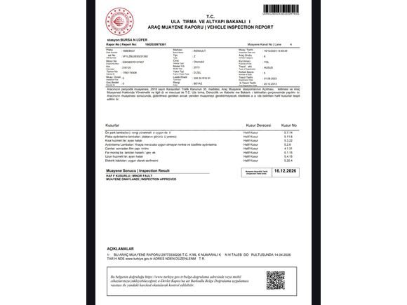 Sahibinden Renault Fluence 1.5 dCi Joy 2013 Model