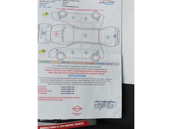 Sahibinden Renault Kangoo Multix 1.5 dCi Touch 2020 Model
