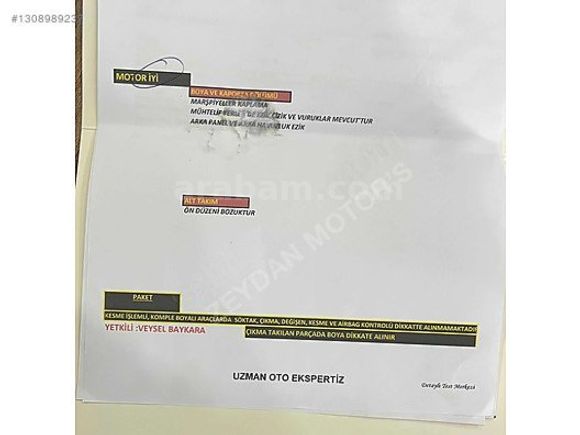 ZEYDAN MOTOR'S DAN SIFIR AYARINDA İ20