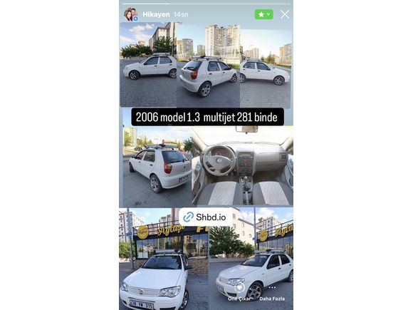 Sahibinden Fiat Palio 1.3 Multijet Active 2006 Model 