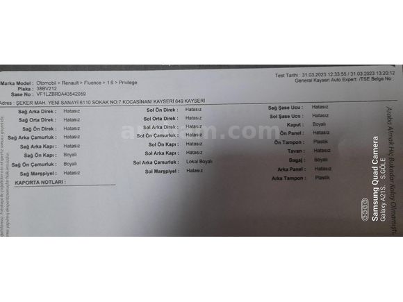 Sahibinden Full+Full Renault Fluence 1.6 Privilege 2011 Model