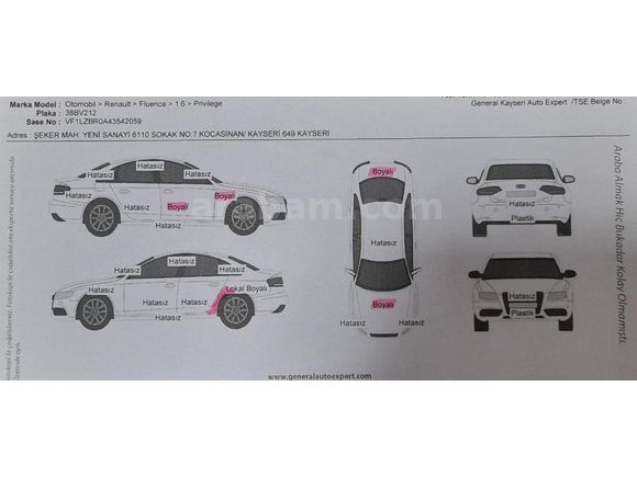 Sahibinden Full+Full Renault Fluence 1.6 Privilege 2011 Model