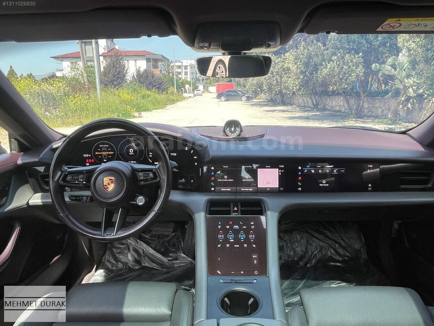 Galeriden Porsche Taycan Elektrik 4S Performance Plus 2021 Model Hatay 70.000 km Füme 7