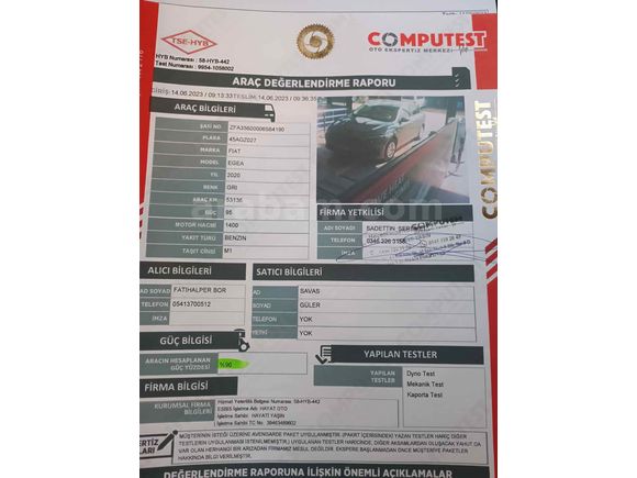 Sahibinden Fiat Egea 1.4 Fire Easy 2020 Model 