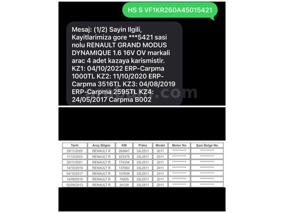 2011 Clio 1.6 LPG'li Tam Otomatik Değişensiz Tavan Kaput Boyasız