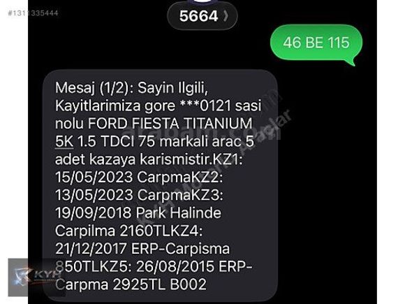 KYH Motorlu Araçlar | 2014 MODEL FIESTA TITANIUM K.KARTINA 12 AY