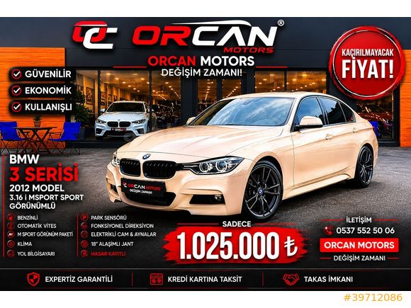 ORCAN MOTORS dan BMW 3 Serisi 316i M Sport Otomatik