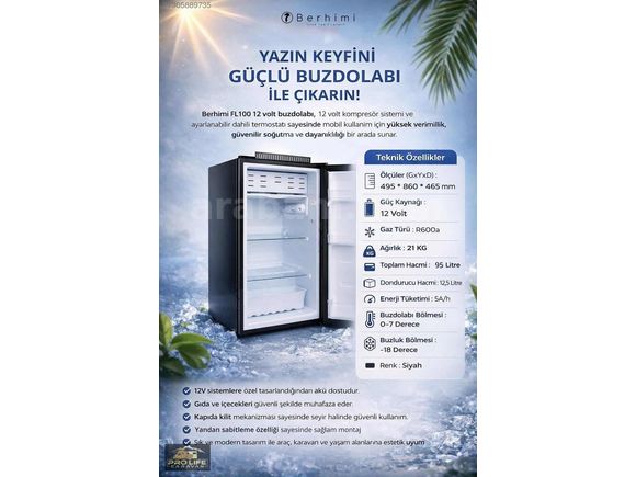 BERHİMİ FL100lt 12v BUZDOLABI