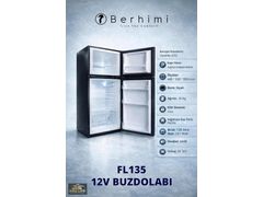 BERHİMİ FL135LT 12v BUZDOLABI ÇİFT KAPAK