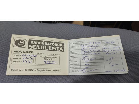 Sahibinden Tofaş Şahin 1.6 1992 Model
