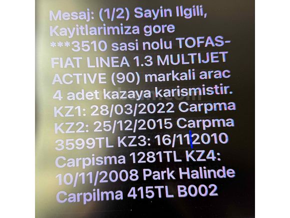 Sahibinden Fiat Linea 1.3 Multijet Active 2008 Model Bursa