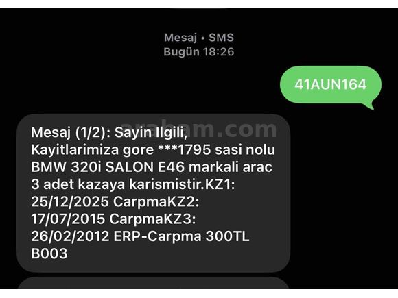 Sahibinden BMW 3 Serisi 320d Standart 1998 Model 