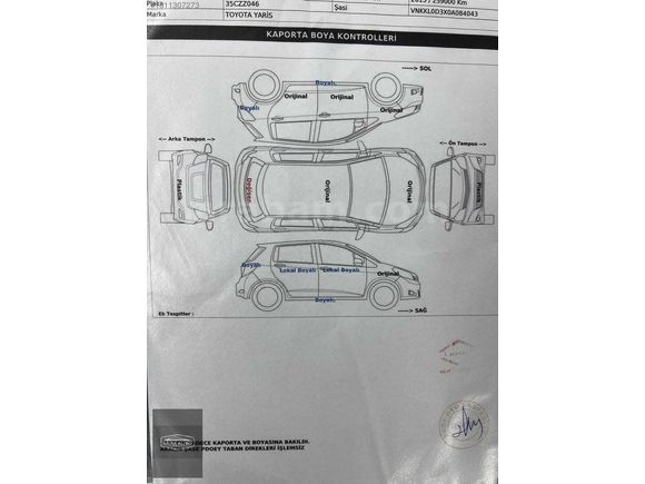 BERK AUTO'DAN-SATILIK-2013 MODEL-TOYOTA YARİS
