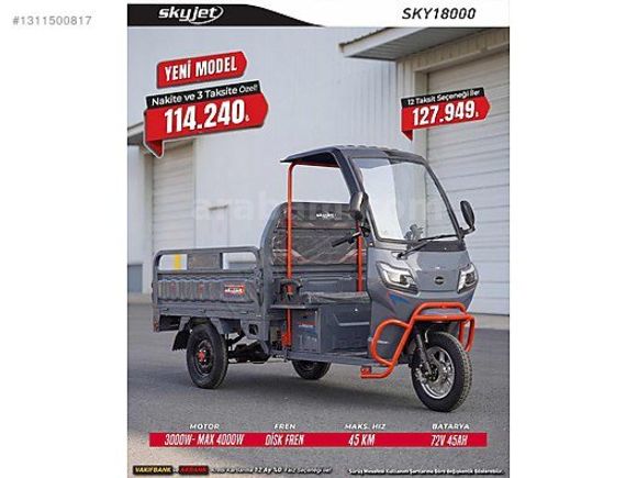 EKERden/SKYJET SKY 18000 ELEKTRİKLİ KASALI/NAKİTE ÖZEL 114240 TL