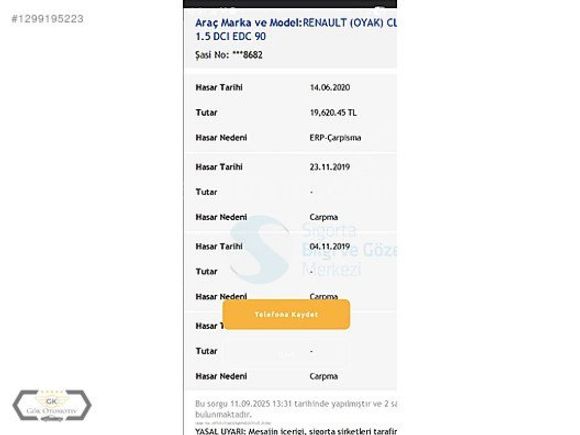 CLİO4 1.5DCİ TOUCH OTOMATİK VİTES 175.000 KMDE TERTEMİZ