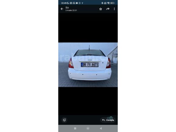 Sahibinden Hyundai Accent Era 1.6 Select 2008 Model  202.000 km Beyaz