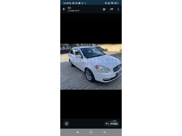 Sahibinden Hyundai Accent Era 1.6 Select 2008 Model  202.000 km Beyaz