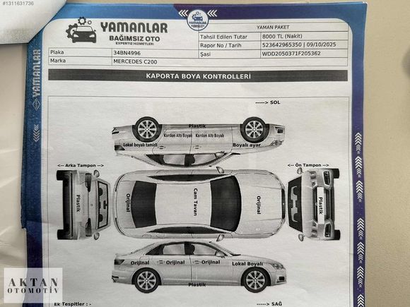 AKTAN///2015__MODEL_C200 D BLUETEC AMG/// İMZALI SERİ