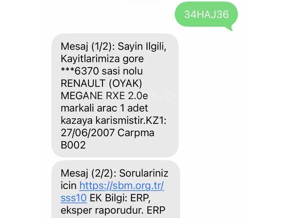 Sahibinden otomatik  bakımlı Megan 1 