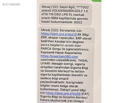 2025 VW GOLF LİFE 1.5 E Tsi DSG